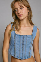 Denim tank top - RARA Boutique 