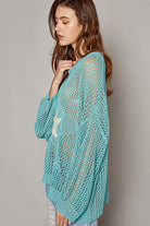 Oversized Crochet Star Sweater - POL - RARA Boutique 