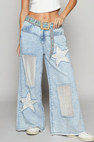 Star Patch Pants -POL - RARA Boutique 