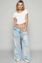 Star Patch Pants -POL - RARA Boutique 