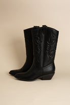 Tall Western Boots with Pointed Toe - RARA Boutique 