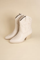 Pointed Toe Western Booties - RARA Boutique 