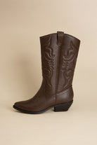 Tall Western Boots with Pointed Toe - RARA Boutique 