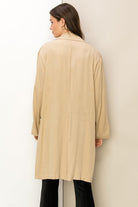 Button-Front Oversized Coat- HYFVE - RARA Boutique 