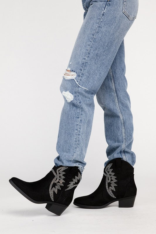 Rhinestone Western Cowboy Boots - RARA Boutique 