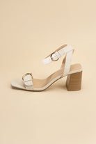 Buckle Sandal Heel with Ankle Strap - RARA Boutique 