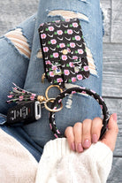 Key Ring Bracelet Wallet ID Slots & Zip Up Pouch - Rara Boutique 