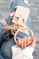 Key Ring Bracelet Wallet ID Slots & Zip Up Pouch - Rara Boutique 