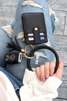 Key Ring Bracelet Wallet ID Slots & Zip Up Pouch - Rara Boutique 