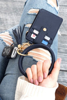 Key Ring Bracelet Wallet ID Slots & Zip Up Pouch - Rara Boutique 