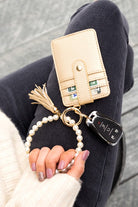 Pearl Key Ring Bracelet Wallet - Rara Boutique 