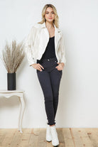 Faux Leather Moto Fringe Jacket - RARA Boutique 