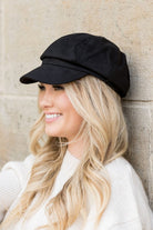 Suede Newsboy Cap - RARA Boutique 