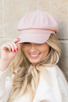 Suede Newsboy Cap - RARA Boutique 