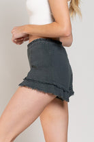 Smoked Ruffle Shorts - POL - RARA Boutique 