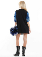 Sequin Game Day "4" Jersey T-Shirt Dress - RARA Boutique 