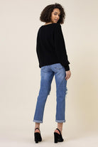 Distressed Boyfriend Jeans - Vibrant M.i.U - RARA Boutique 