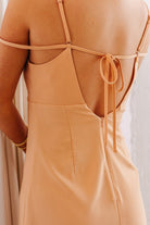 Strap Detail Mini Dress with V-Neck - RARA Boutique 