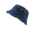 Pocket Accent Denim Bucket Hat - RARA Boutique 