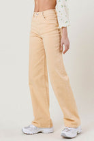 High Waisted Wide Cut Straight Leg Jeans - Vibrant M.i.U - RARA Boutique 