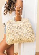 Oversized Straw Tote - RARA Boutique 