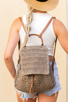 Woven Straw Backpack - Rara Boutique 