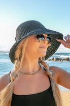 Bow Accent Woven Straw Bucket Sun Hat - RARA Boutique 