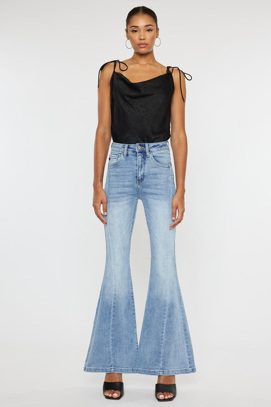 High Rise Super Flare Jeans - RARA Boutique 