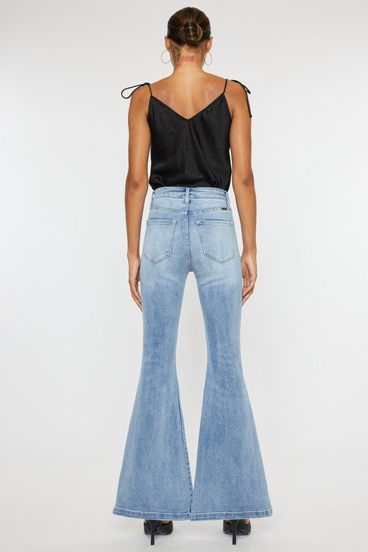 High Rise Super Flare Jeans - RARA Boutique 