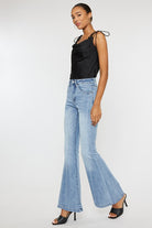 High Rise Super Flare Jeans - RARA Boutique 