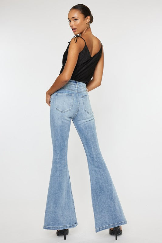 High Rise Super Flare Jeans - RARA Boutique 