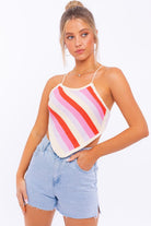 Sleeveless Knit Cropped Top - RARA Boutique 