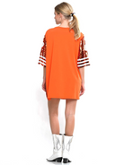 00 Sequin Game Day Jersey T-Shirt Dress - RARA Boutique 