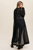 Long Button Down Shirt Maxi Dress - RARA Boutique 