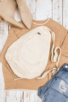 Oversized Canvas Sling Bag - RARA Boutique 