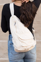 Oversized Canvas Sling Bag - RARA Boutique 