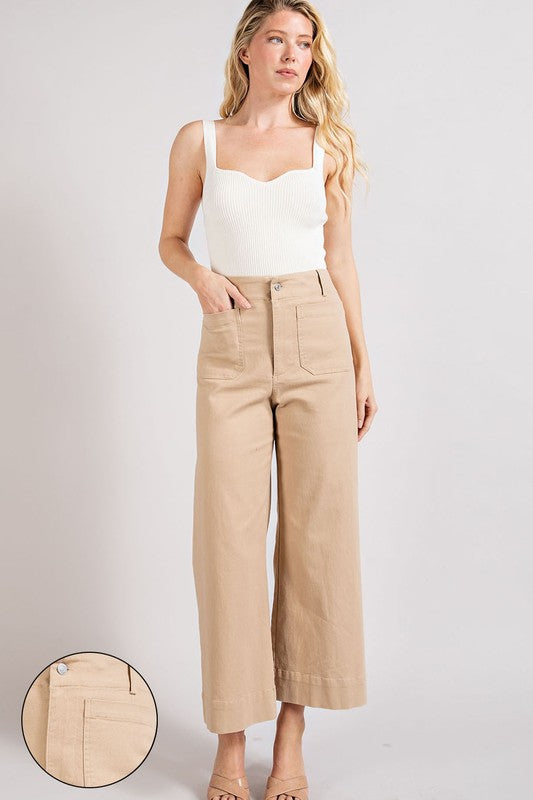 Soft Wash Wide Leg Pants - eesome - RARA Boutique 