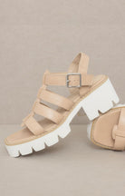 Lug Sole Heeled Gladiator Sandals - Oasis Society - RARA Boutique 