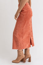 Long Corduroy Maxi Skirt - RARA Boutique 