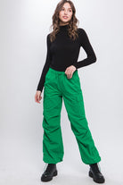 Loose Fit Parachute Cargo Pants - RARA Boutique 