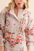 Aztec Western Pullover - RARA Boutique 