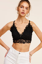 Crochet Lace Bralette Cropped Top - RARA Boutique 