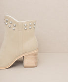 Pearl Studded Collar Booties - OASIS SOCIETY - RARA Boutique 