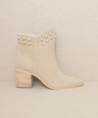 Pearl Studded Collar Booties - OASIS SOCIETY - RARA Boutique 