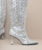 Knee High Sequin Boots - OASIS SOCIETY - RARA Boutique 