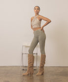 Fold Over Slit Jean Boots - OASIS SOCIETY - RARA Boutique 