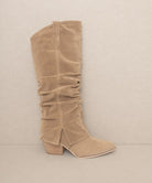 Fold Over Slit Jean Boots - OASIS SOCIETY - RARA Boutique 