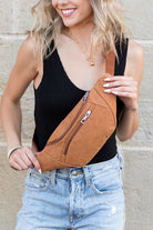 Corduroy Sling Belt Bag - RARA Boutique 