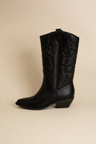 Tall Western Boots with Pointed Toe - RARA Boutique 