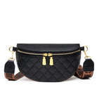 Genuine Quilted Leather Crescent Sling Bag - RARA Boutique 